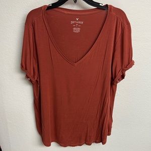 Rust ‘Soft and Sexy’ American Eagle Oversized T Shirt